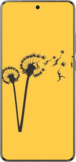 Силиконовый чехол Минимализм одуванчики для Vivo X200 PRO - 6449u-3883 изображение 