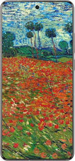 Силіконовий чехол Вінсент Ван Гог-Макове поле для Vivo X200 PRO - 6466u-3883 изображение 
