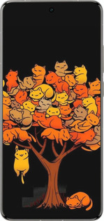 Силиконовый чехол Дерево и котики для Vivo X200 PRO - 6516u-3883 изображение 