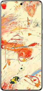 Силиконовый чехол Динамичная картина с хаотичными мазками для Vivo X200 PRO - 6540u-3883 изображение 