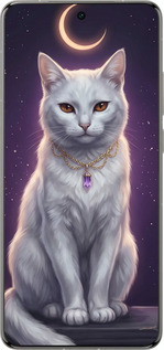 Силиконовый чехол Mystic White Cat Gothic Dark Purple Gold для Vivo X200 PRO - 6805u-3883 изображение 
