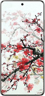 Силіконовий чехол Квітучий кущ для Vivo X200 PRO - 831u-3883 изображение 