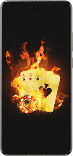 Силіконовий чехол Палаючі карти  для Vivo X200 PRO - 839u-3883 изображение 