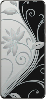 Силіконовий чехол Квіти на чорно-білому фоні для Vivo X200 PRO - 840u-3883 изображение 
