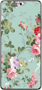 Силиконовый чехол Цветочные обои 2 для Vivo X200 PRO - 862u-3883 изображение 