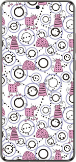 Силіконовий чехол Кумедні коти для Vivo X200 PRO - 907u-3883 изображение 