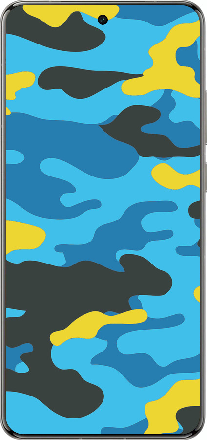Силіконовий чехол Жовто-блакитний камуфляж для Vivo X200 PRO - 1084u-3883 изображение 