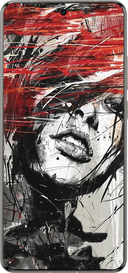 Силіконовий чехол Обличчя дівчини для Vivo X200 PRO - 1162u-3883 изображение 