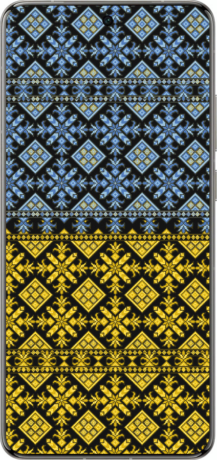 Силіконовий чехол Жовто-блакитна вишиванка для Vivo X200 PRO - 1169u-3883 изображение 