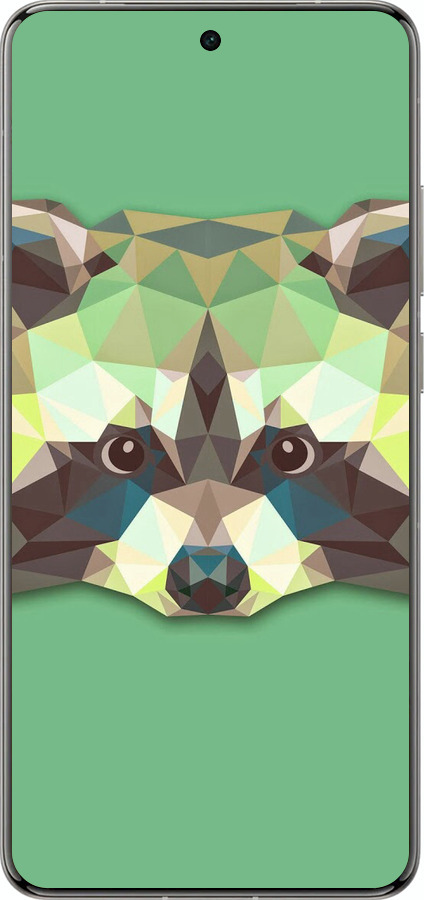 Силиконовый чехол Енот для Vivo X200 PRO - 1217u-3883 изображение 