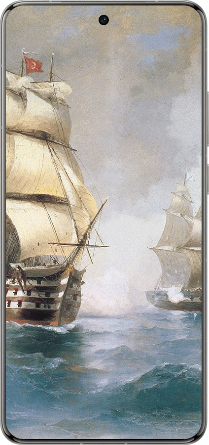 Силиконовый чехол Айвазовский. Корабли для Vivo X200 PRO - 160u-3883 изображение 