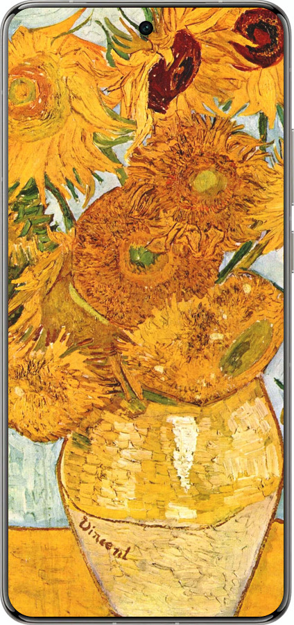 Силиконовый чехол Винсент Ван Гог. Подсолнухи для Vivo X200 PRO - 162u-3883 изображение 