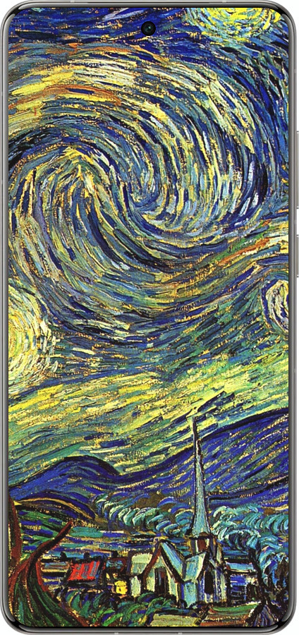Силіконовий чехол Вінсент Ван Гог. Зоряна ніч для Vivo X200 PRO - 163u-3883 изображение 