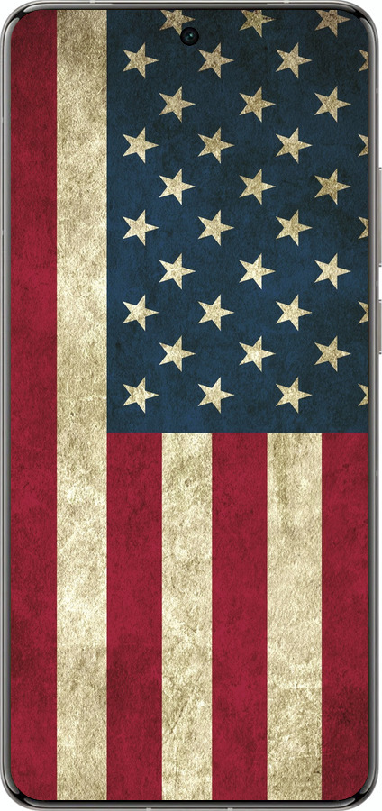 Силиконовый чехол Флаг США для Vivo X200 PRO - 395u-3883 изображение 