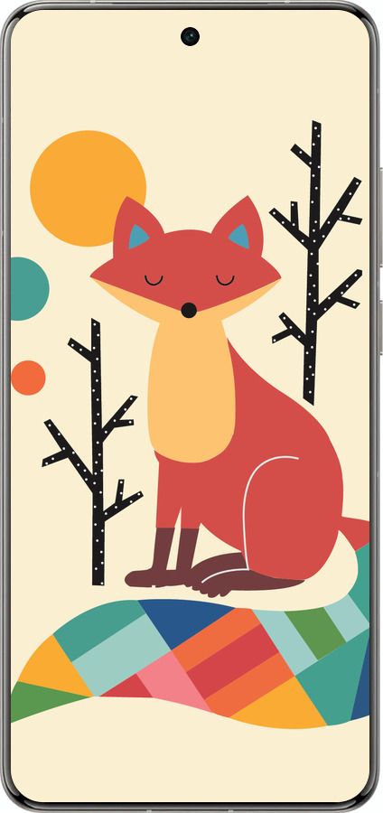 Силиконовый чехол Rainbow fox для Vivo X200 PRO - 4010u-3883 изображение 