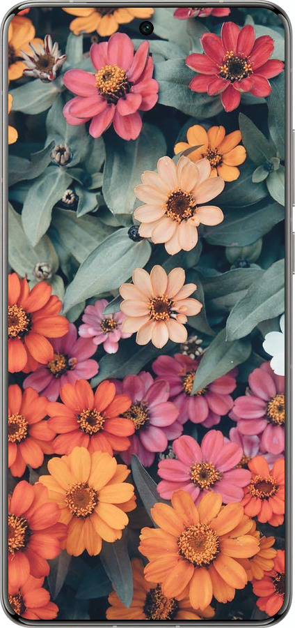 Силиконовый чехол Beauty flowers для Vivo X200 PRO - 4050u-3883 изображение 
