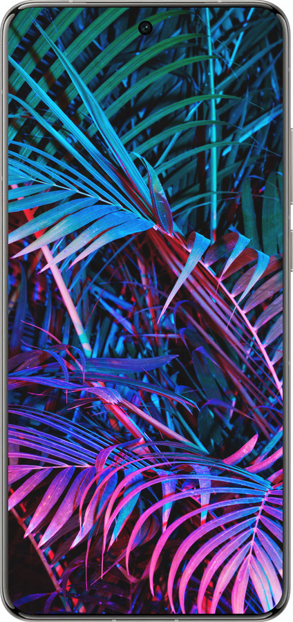 Силиконовый чехол Папоротник под ультрафиолетом для Vivo X200 PRO - 4069u-3883 изображение 