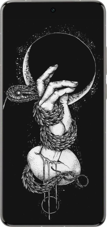 Силіконовий чехол Змія в руці для Vivo X200 PRO - 4149u-3883 изображение 