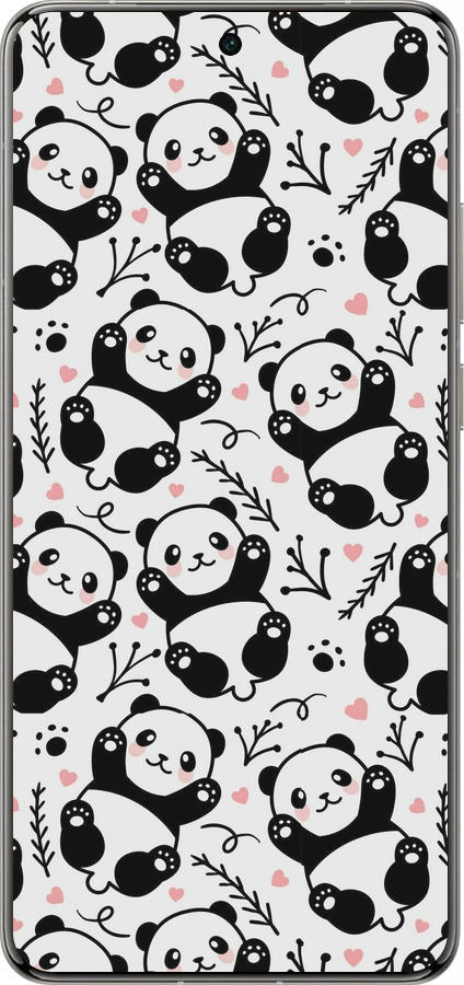 Силиконовый чехол Панды для Vivo X200 PRO - 4318u-3883 изображение 