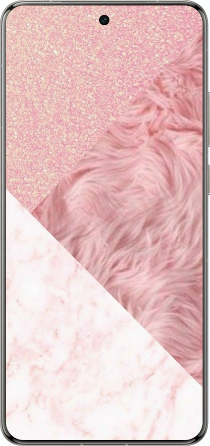 Силиконовый чехол Розовые текстуры для Vivo X200 PRO - 4343u-3883 изображение 