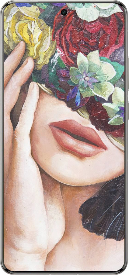 Силіконовий чехол Head Flower для Vivo X200 PRO - 4460u-3883 изображение 