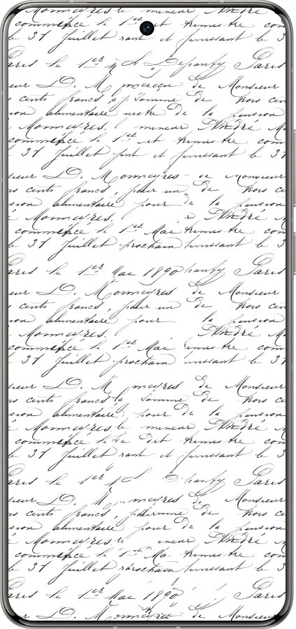 Силіконовий чехол Прописний шрифт  для Vivo X200 PRO - 4475u-3883 изображение 