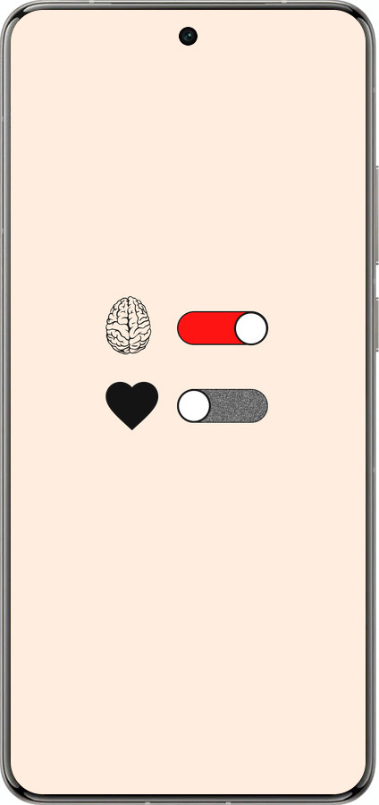 Силіконовий чехол Любов і розум для Vivo X200 PRO - 4553u-3883 изображение 