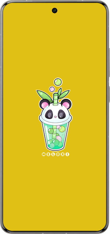 Силіконовий чехол Панда 1 для Vivo X200 PRO - 4558u-3883 изображение 