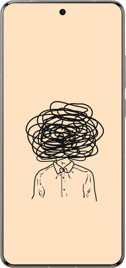 Силіконовий чехол Думки для Vivo X200 PRO - 4568u-3883 изображение 