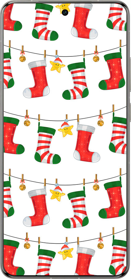 Силиконовый чехол Новогодний 9 для Vivo X200 PRO - 4622u-3883 изображение 