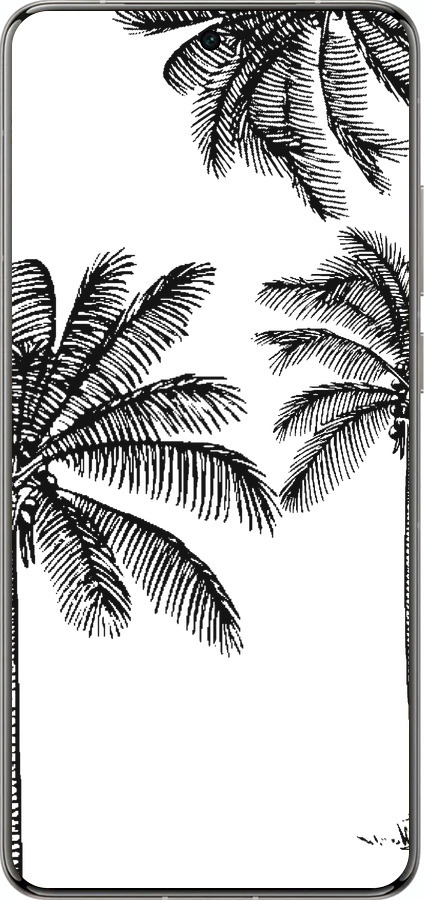 Силиконовый чехол Пальмы1 для Vivo X200 PRO - 4634u-3883 изображение 