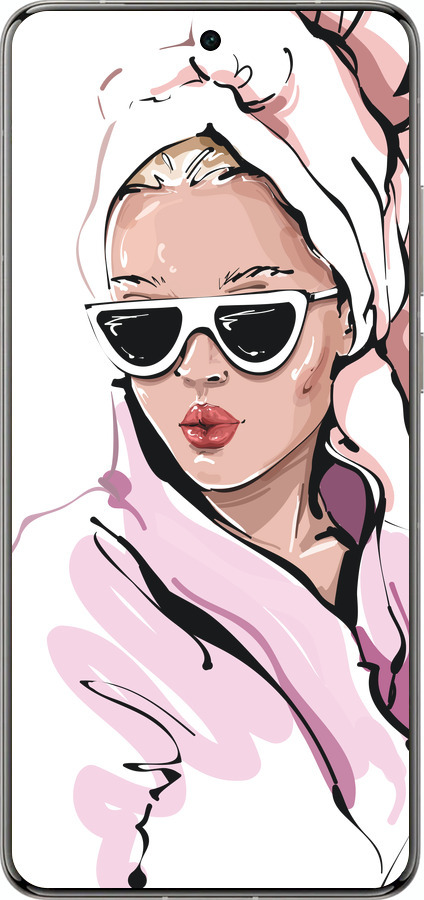 Силіконовий чехол Дівчина в окулярах 2 для Vivo X200 PRO - 4714u-3883 изображение 