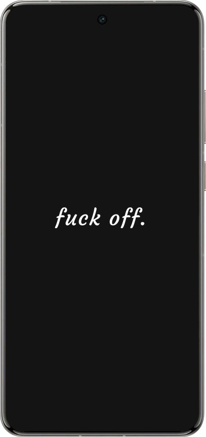 Силиконовый чехол Fuck off для Vivo X200 PRO - 4731u-3883 изображение 