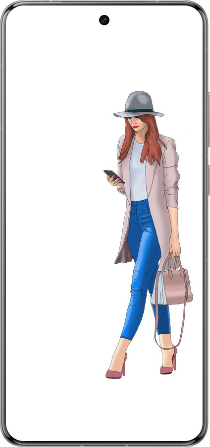 Силіконовий чехол Дівчинка 1 для Vivo X200 PRO - 4751u-3883 изображение 