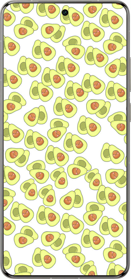 Силіконовий чехол Веселі авокадо для Vivo X200 PRO - 4799u-3883 изображение 