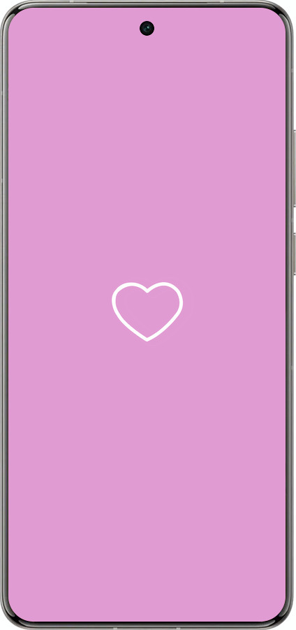Силиконовый чехол Сердце 2 для Vivo X200 PRO - 4863u-3883 изображение 