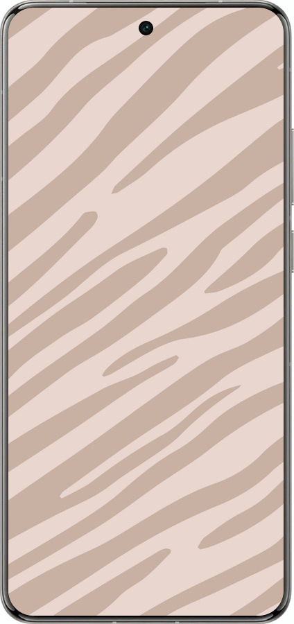 Силіконовий чехол Зебра беж для Vivo X200 PRO - 4875u-3883 изображение 