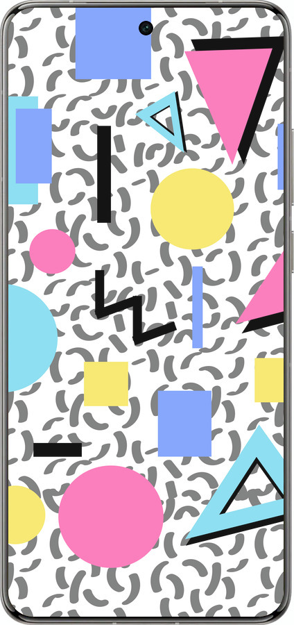 Силіконовий чехол Color shapes для Vivo X200 PRO - 4893u-3883 изображение 