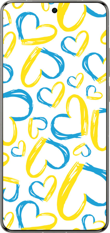 Силіконовий чехол Серця UA  для Vivo X200 PRO - 5292u-3883 изображение 