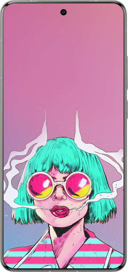 Силиконовый чехол Поп арт девушка для Vivo X200 PRO - 5378u-3883 изображение 