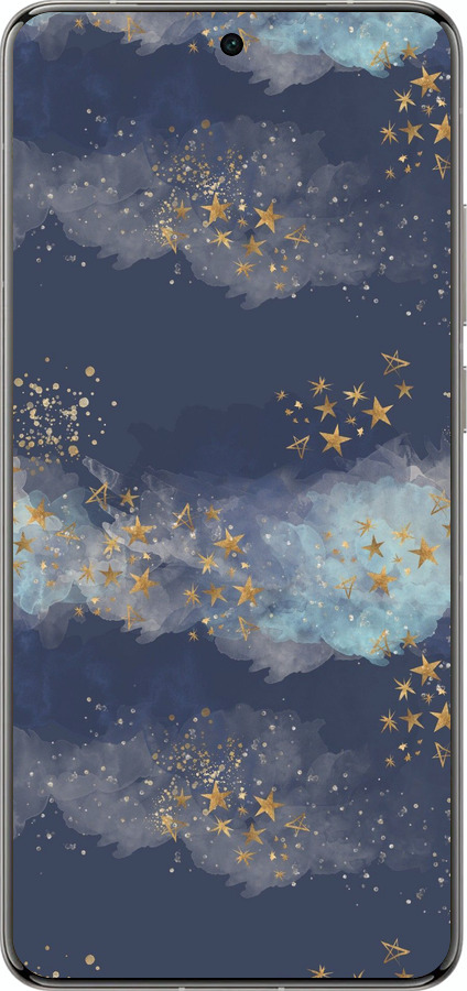 Силіконовий чехол Ніч золоті зірки для Vivo X200 PRO - 5421u-3883 изображение 
