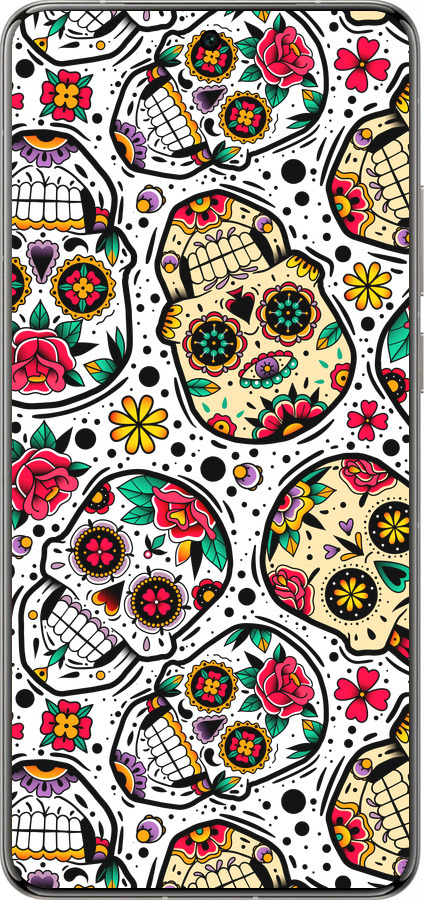 Силіконовий чехол Черепи для Vivo X200 PRO - 5471u-3883 изображение 