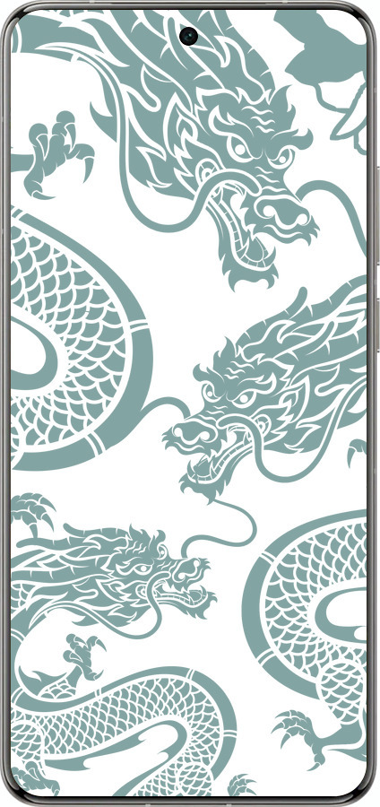 Силіконовий чехол Дракон для Vivo X200 PRO - 5476u-3883 изображение 