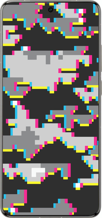 Силиконовый чехол Пиксельный камуфляж для Vivo X200 PRO - 5481u-3883 изображение 