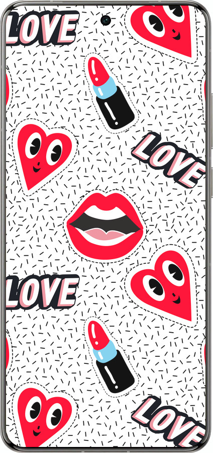 Силиконовый чехол Стикеры v3 для Vivo X200 PRO - 5502u-3883 изображение 