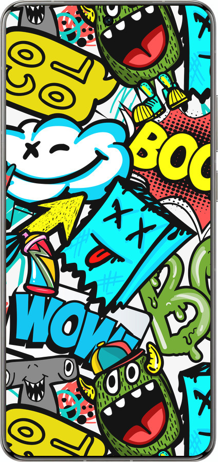 Силіконовий чехол Стікери v4 для Vivo X200 PRO - 5508u-3883 изображение 