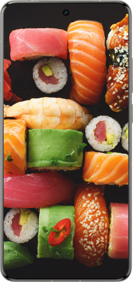 Силіконовий чехол Суші v2 для Vivo X200 PRO - 5539u-3883 изображение 