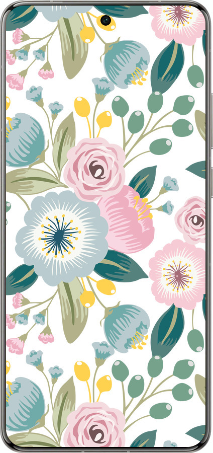 Силіконовий чехол Квіткові шпалери v2 для Vivo X200 PRO - 5602u-3883 изображение 