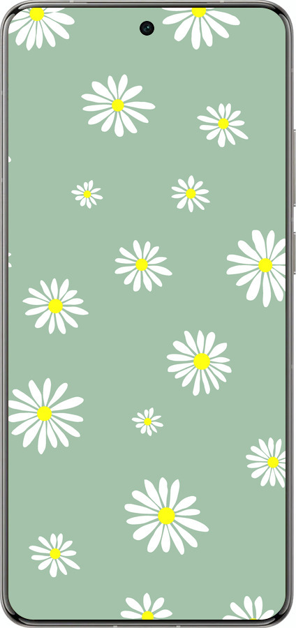 Силиконовый чехол Ромашки v4 для Vivo X200 PRO - 5603u-3883 изображение 