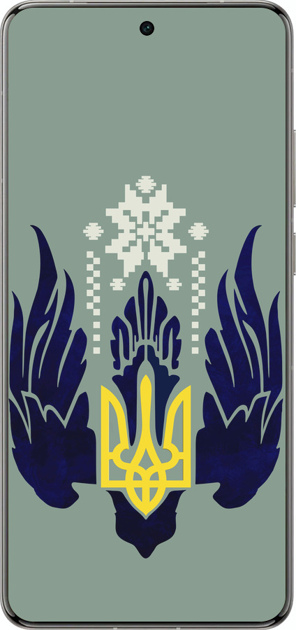 Силіконовий чехол Тризуб із крилами для Vivo X200 PRO - 5640u-3883 изображение 